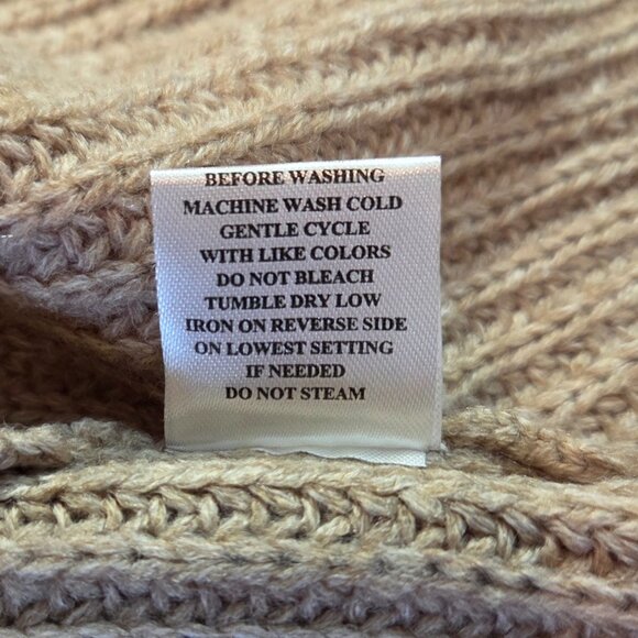 NWOT - Notations Open Front Cardigan, 2X, Tan Cable Knit Sweater, Never Worn - Picture 10 of 10